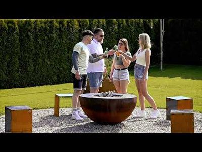 Feuerschale höhenverstellbar Grillparty