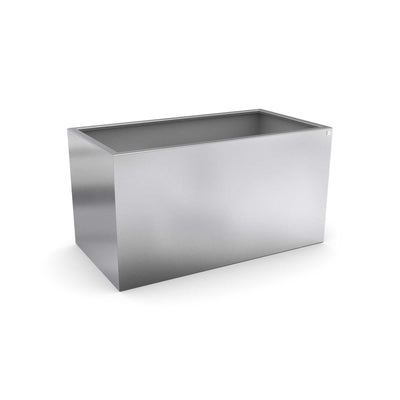 Hochbeet mit Handlauf auf Mass, Edelstahl