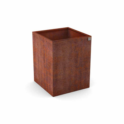 Pflanzentopf mit Handlauf auf Mass, Stahl Edelrost