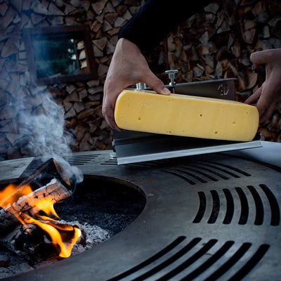 Grillplatte mit Schlitzöffnungen rund 100, Edelstahl