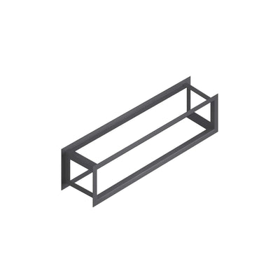 Kaminholzregal Fenster, Edelstahl Pulverlack