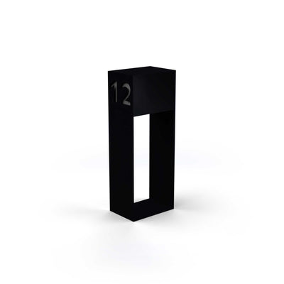 Briefkasten mit Schriftzug, Pulverlack