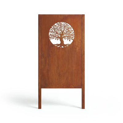 Privacy screen Tree of Life, patina
