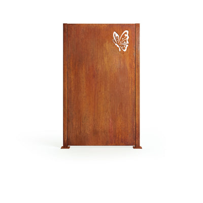 Privacy screen Butterfly, patina